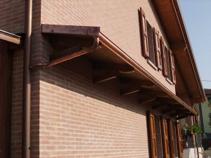 Pensilina in legno